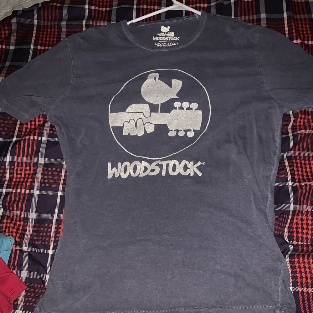 Lucky brand wood stock t shirt large